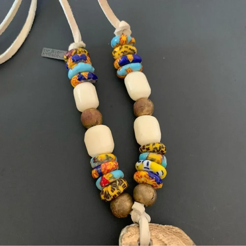 Oyster Shell Trade Bead Necklace